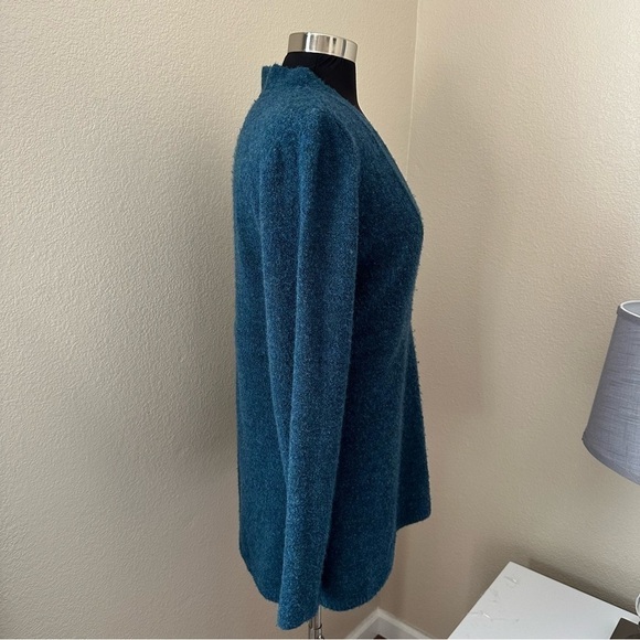 J Jill Deep V Neck Empire Waist Merino Wool Blend Sweater - Picture 4 of 11